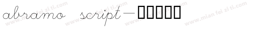 abramo script字体转换